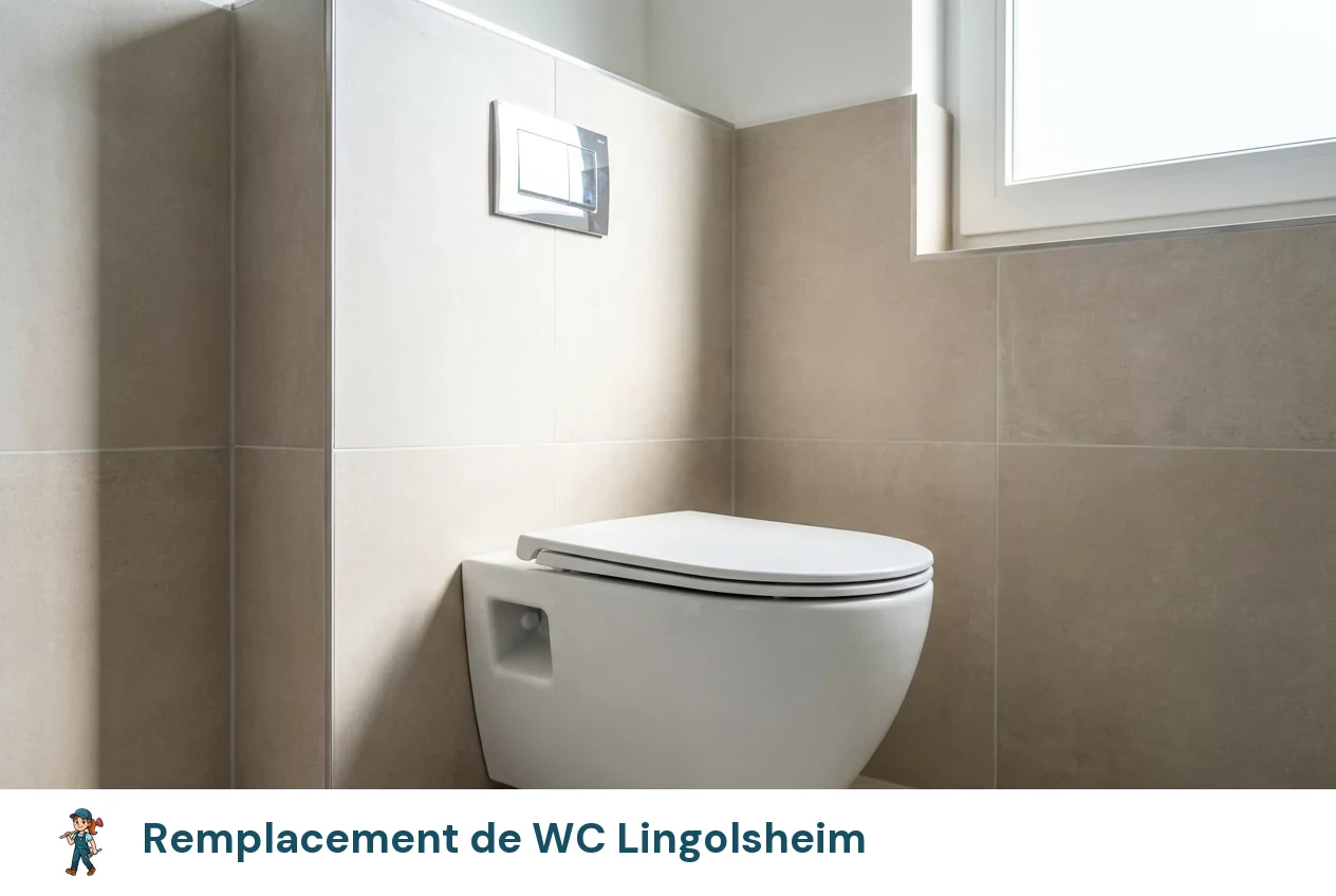 Remplacement de WC à Lingolsheim