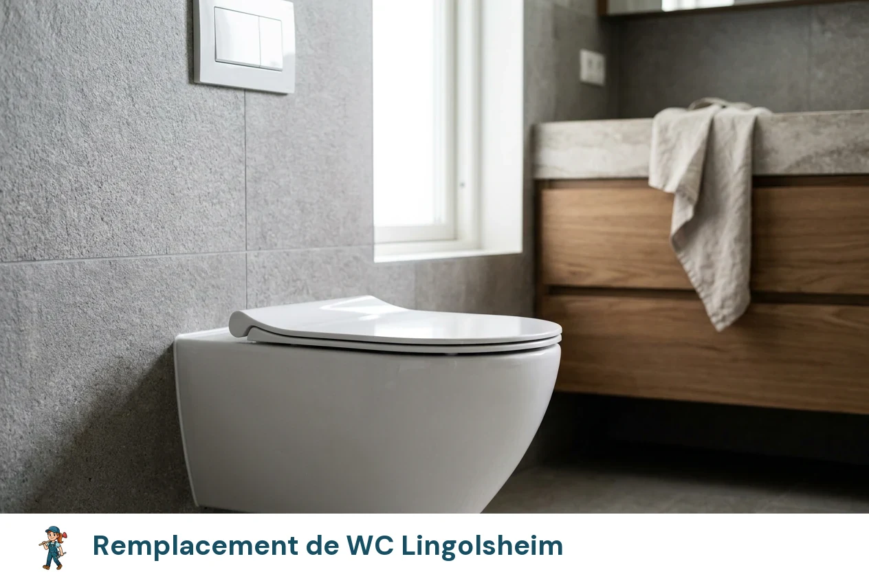 Remplacement de WC à Lingolsheim