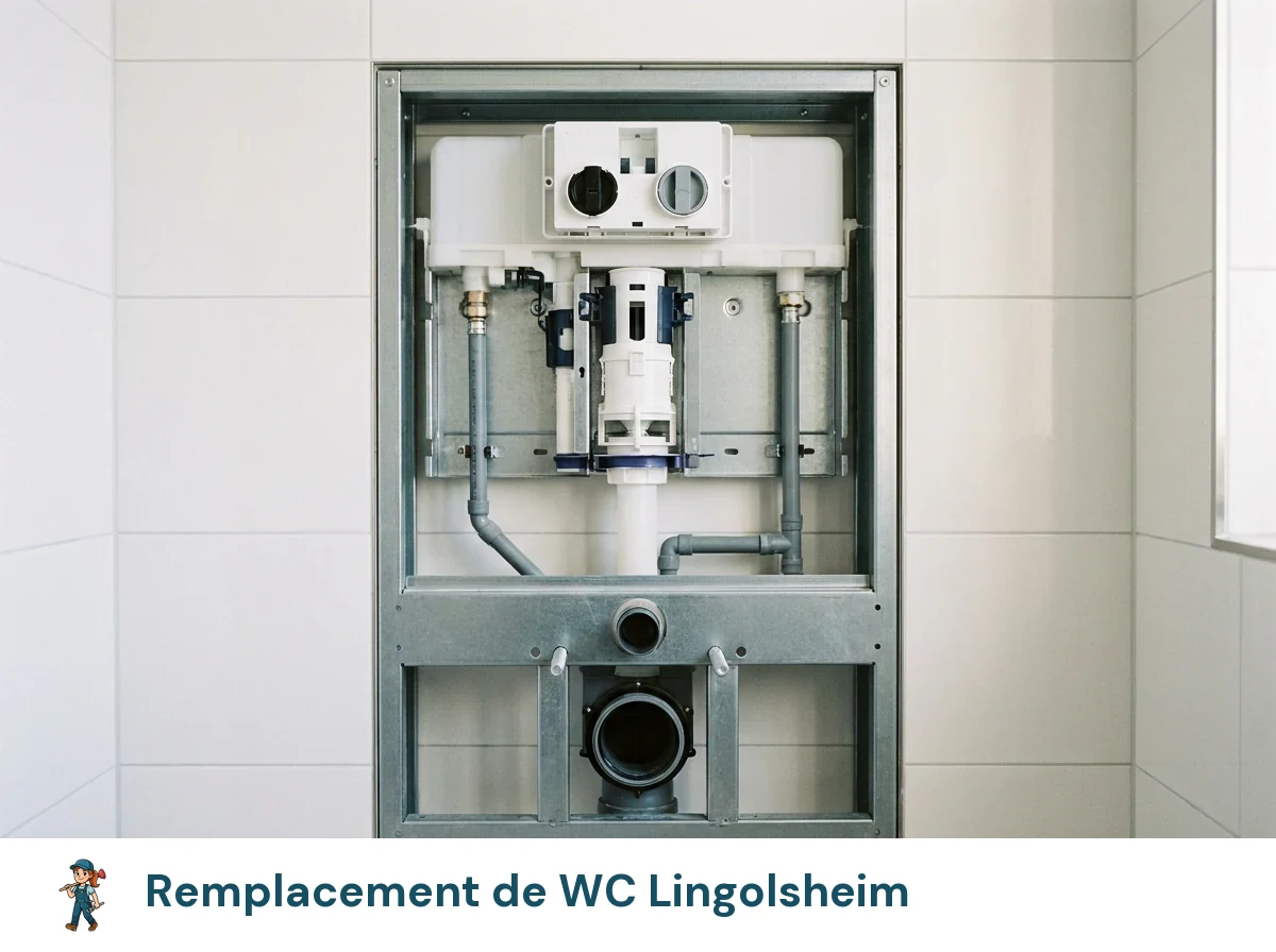Remplacement de WC à Lingolsheim